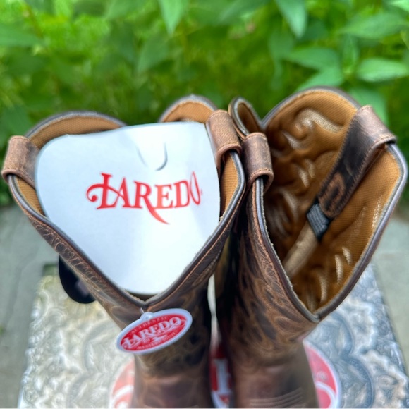 Laredo Cowboy Boots Women's Size 8M Maddie Round Toe Cowboy Boots Western - Picture 10 of 16